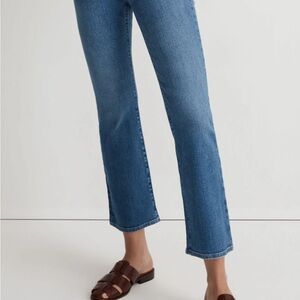 Madewell Maternity kick out crop over the belly jeans